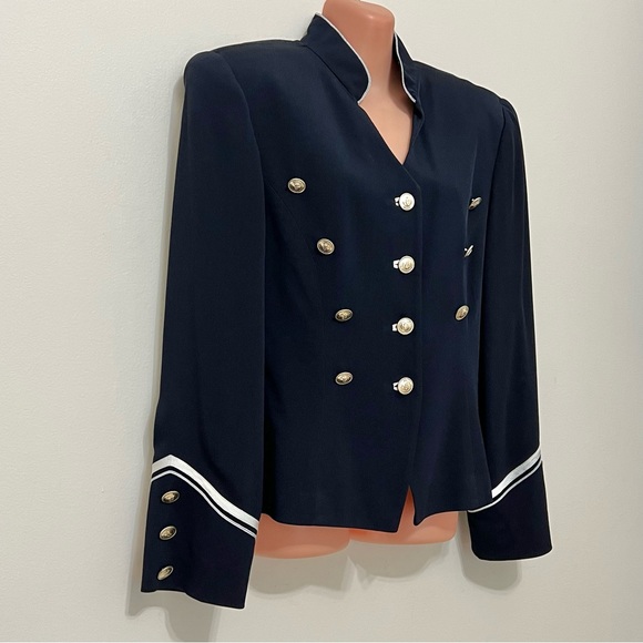 BICCI Vintage Florine Wachter Navy Nautical Blazer - Picture 2 of 8